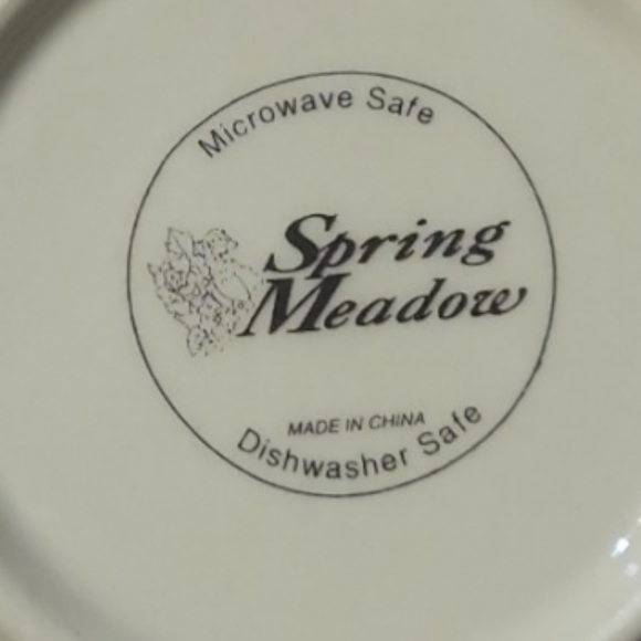 1 Vtg Corelle Corning Ware Spring Meadow Rimmed Soup Cereal Bowl Microwave Safe - Picture 3 of 4